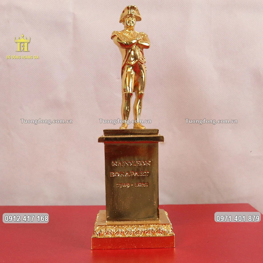Tượng Đồng Danh Tướng Napoleon Bonaparte Dát Vàng 9999