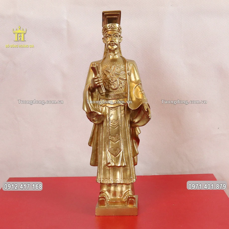 Tượng Vua Lý Thái Tổ Bằng Đồng Vàng