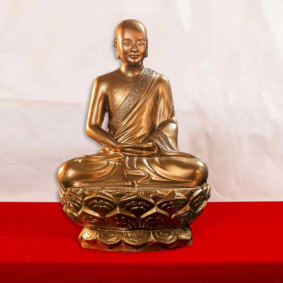 Đúc Tượng Đồng Phật Hoàng Trần Nhân Tông Bằng Đồng Đỏ