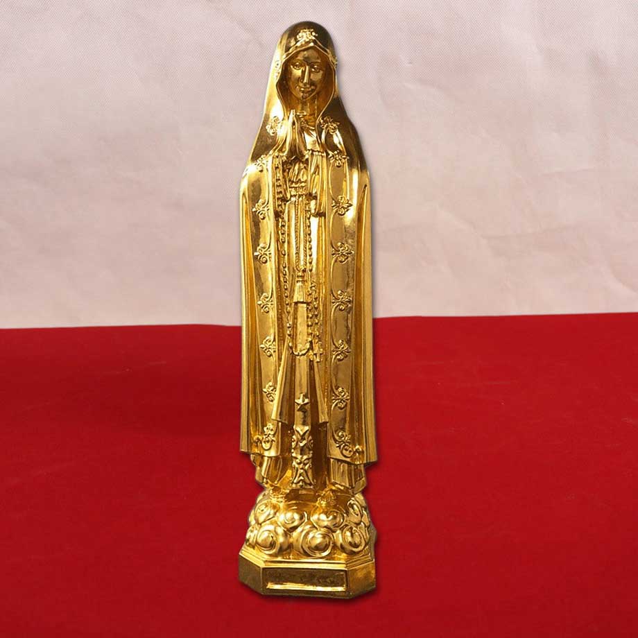 Tượng Đồng Đức Mẹ Maria Mạ Vàng 24K Cao Cấp