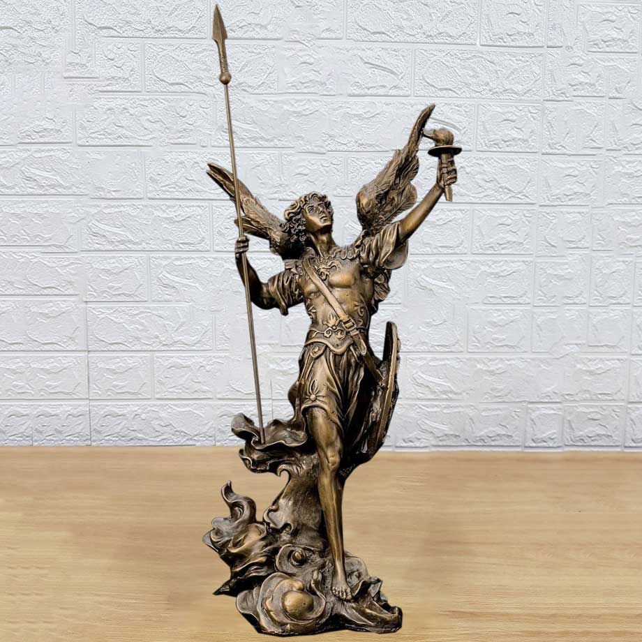 Tượng Công Giáo Tổng Lãnh Thiên Thần Micae Cao 35Cm
