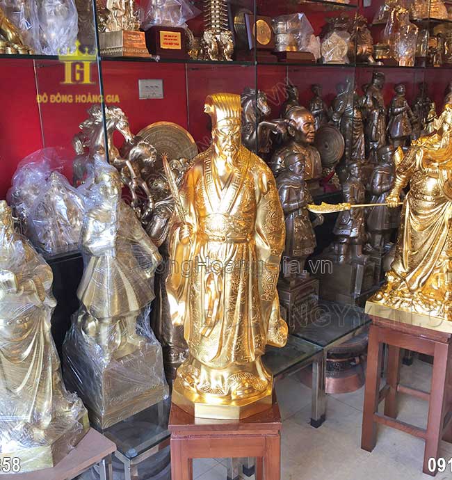  Tượng đồng Hoàng Gia địa chỉ tin cậy cung cấp những mẫu tượng đồng Khổng Minh tuyệt đẹp