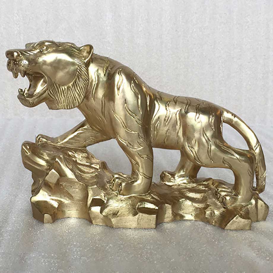 Tượng Hổ Bằng Đồng Thế Đứng Cao Sơn Viễn Vọng