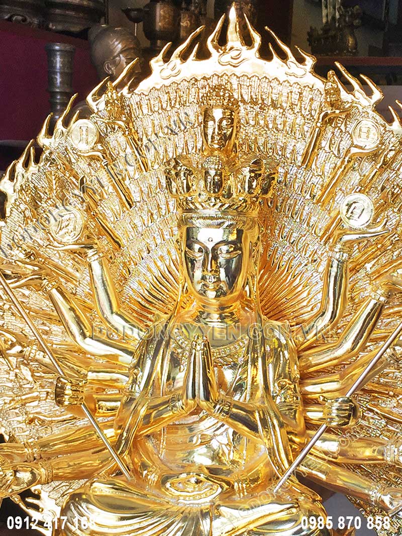 Pho tượng Phật Quan Âm mang đến bình an, may mắn cho gia chủ