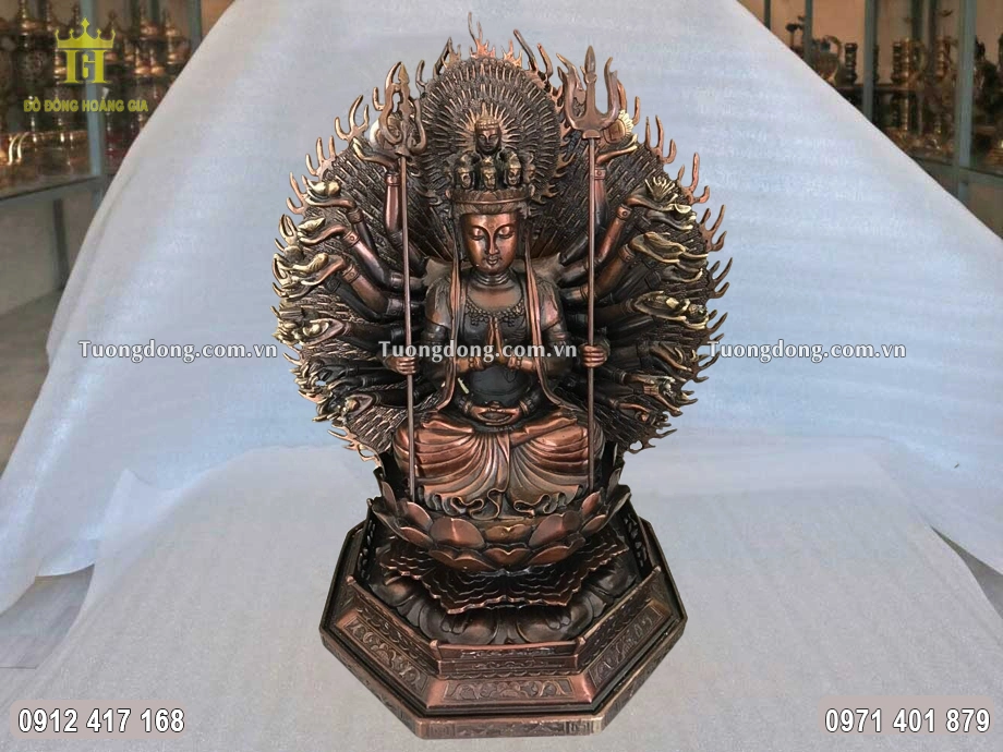 Tượng Đồng Thiên Thủ Thiên Nhãn Quán Tự Tại Hun Giả Cổ