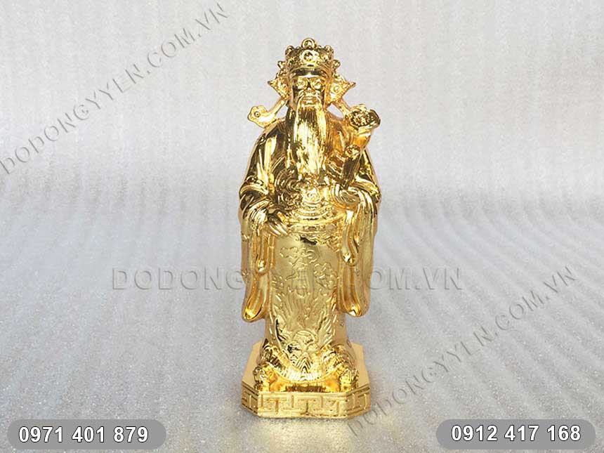 Pho tượng đồng ông Lộc mạ vàng mang đến tài lộc cho gia chủ