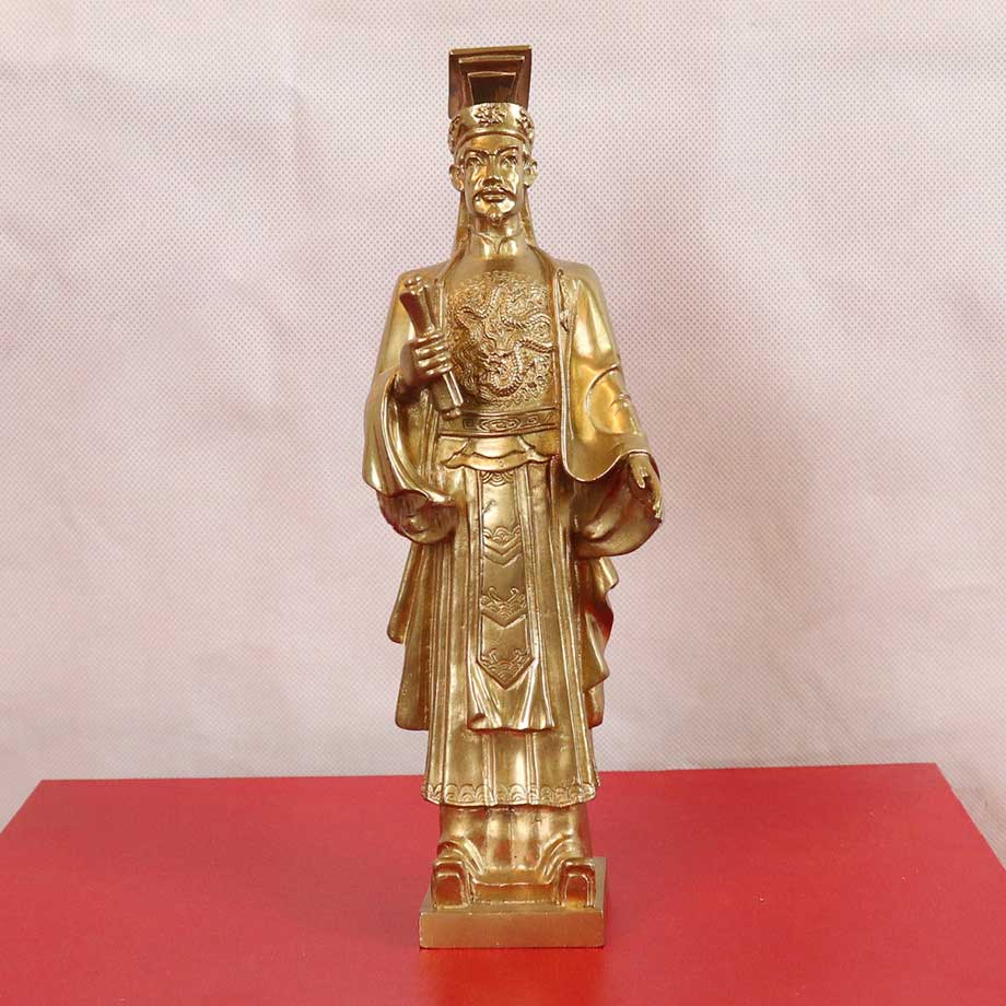 Tượng Vua Lý Thái Tổ Bằng Đồng Vàng