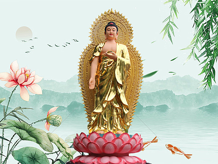 Ý nghĩa và cách tạo hình tượng Phật A Di Đà tiếp dẫn